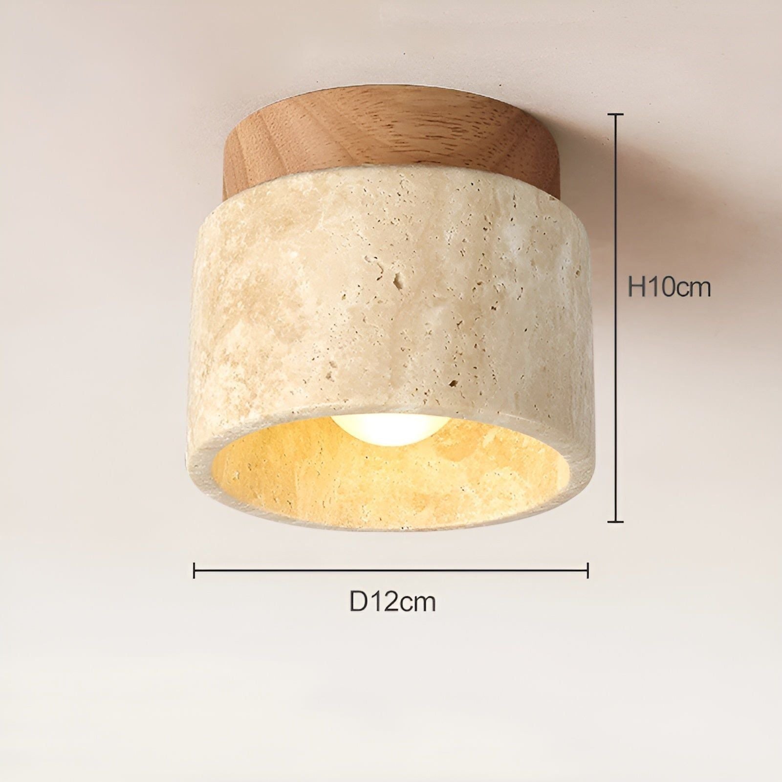 LumiTravert Natuurlijke Plafondlamp