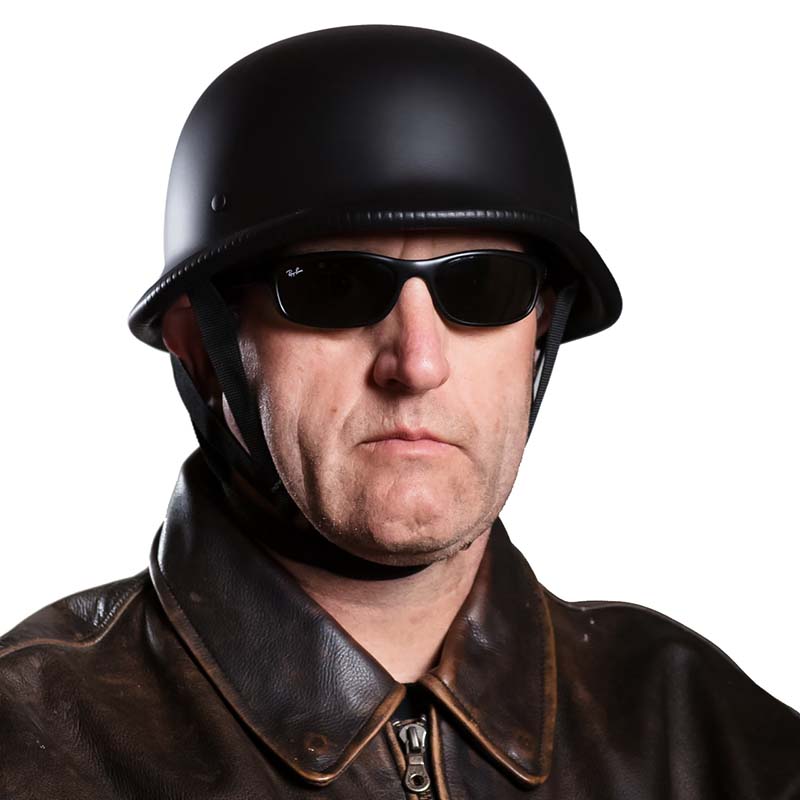 Superior Half Shell Motorcycle Helmet Sturdy Well-Crafted Design