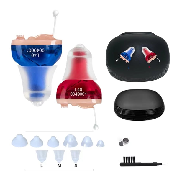 Compact Hearing Aids Rechargeable Design with Crisp, Clear Audio