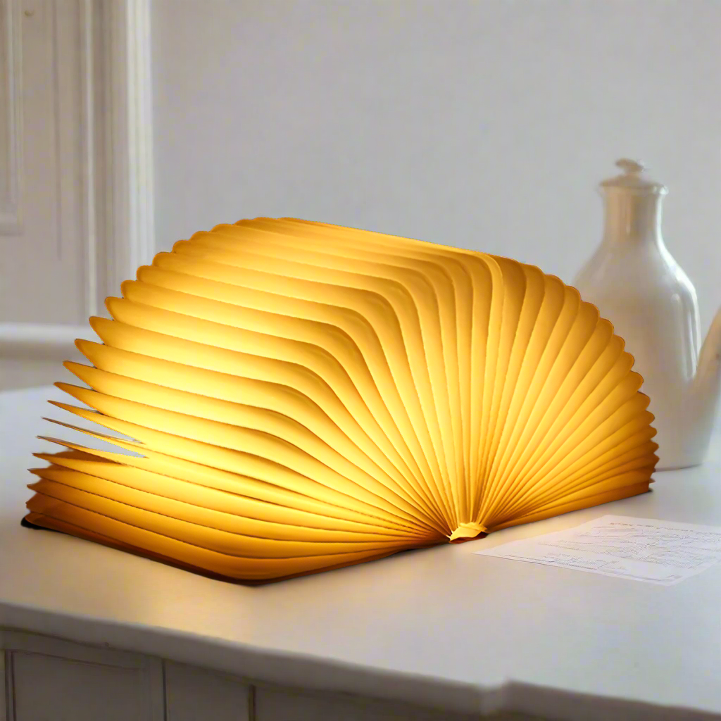 Enchanted Book Lamp Foldable LED Night Light with USB Rechargeable Battery