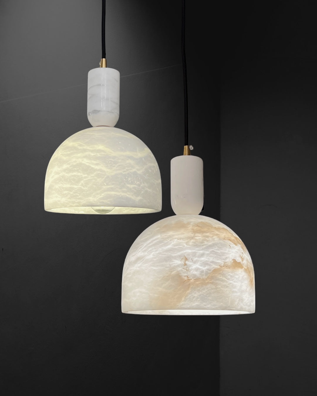 Seren pendant lamp made of alabaster