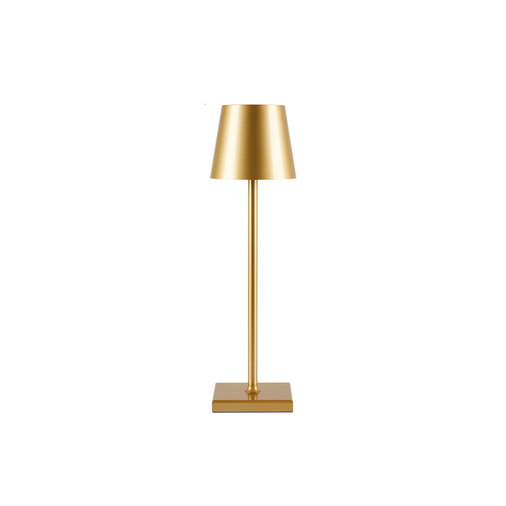 Portable LED Table Lamp Dimmable Metal Light for Indoor & Outdoor Use