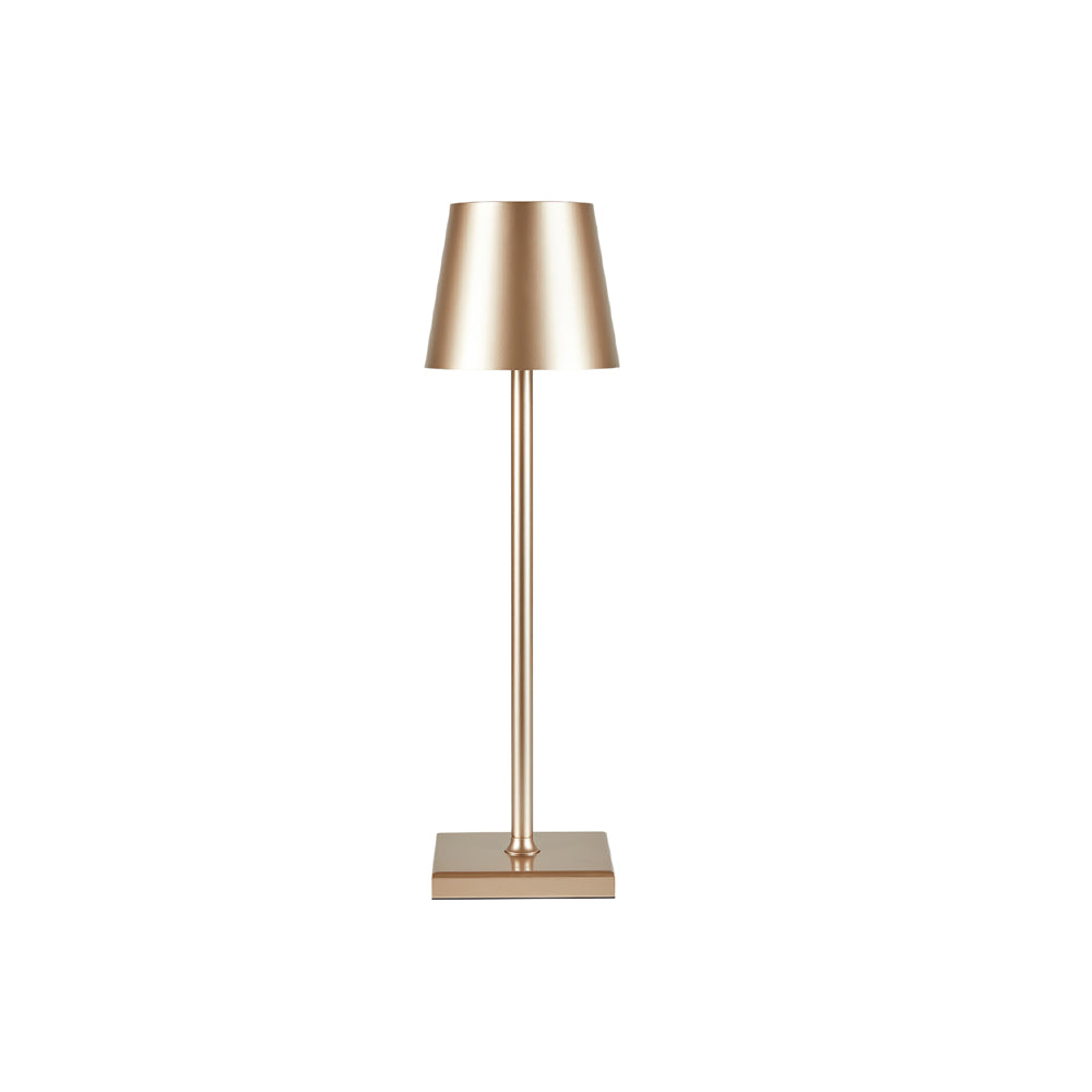 Portable LED Table Lamp Dimmable Metal Light for Indoor & Outdoor Use