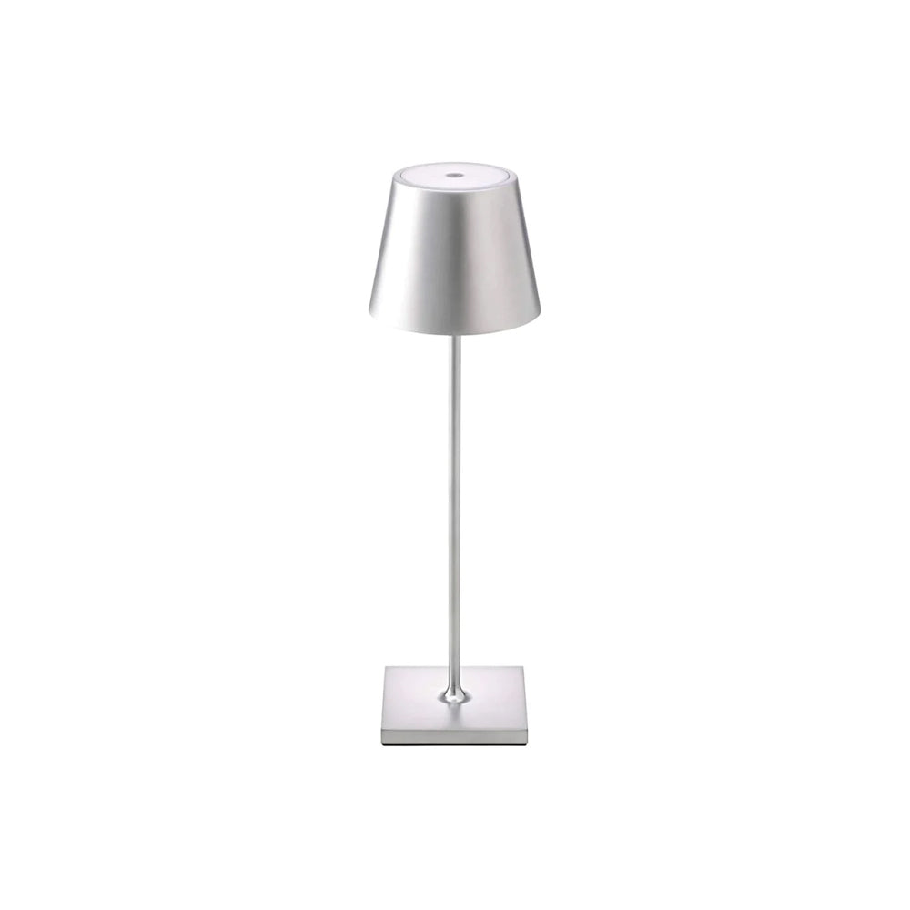 Portable LED Table Lamp Dimmable Metal Light for Indoor & Outdoor Use