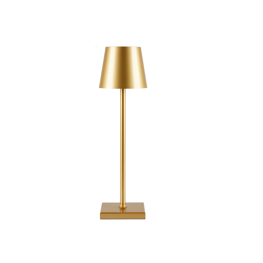 Portable LED Table Lamp Dimmable Metal Light for Indoor & Outdoor Use
