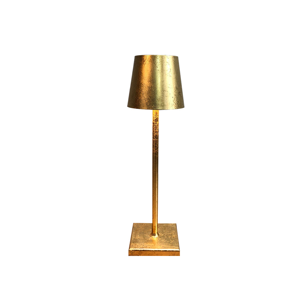 Portable LED Table Lamp Dimmable Metal Light for Indoor & Outdoor Use