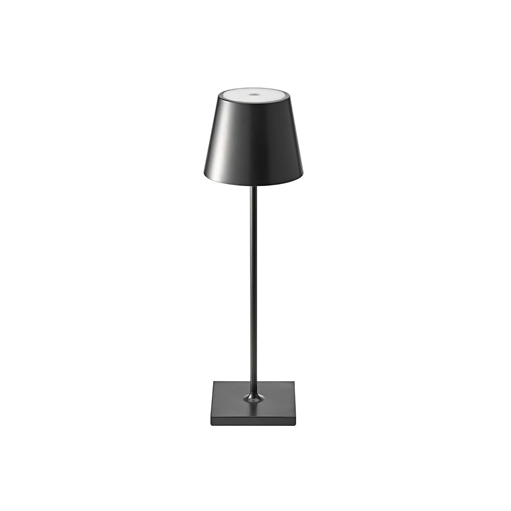 Portable LED Table Lamp Dimmable Metal Light for Indoor & Outdoor Use