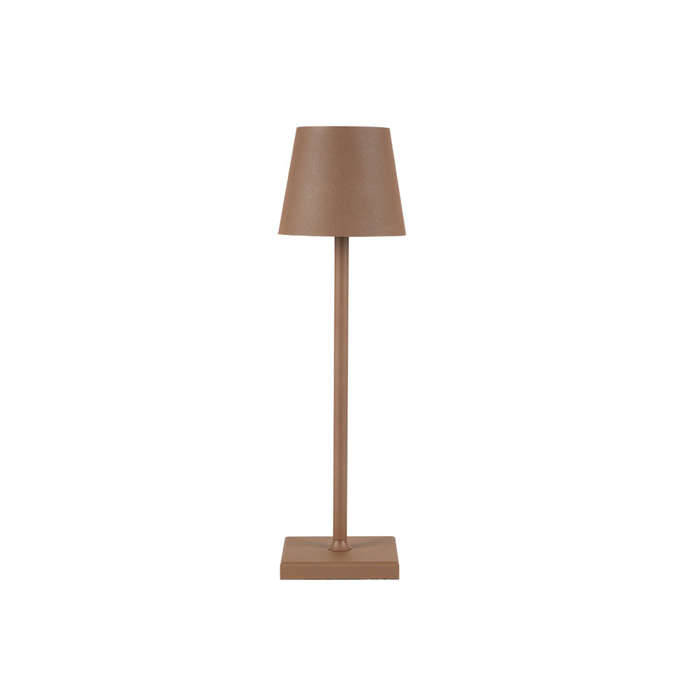 Portable LED Table Lamp Dimmable Metal Light for Indoor & Outdoor Use