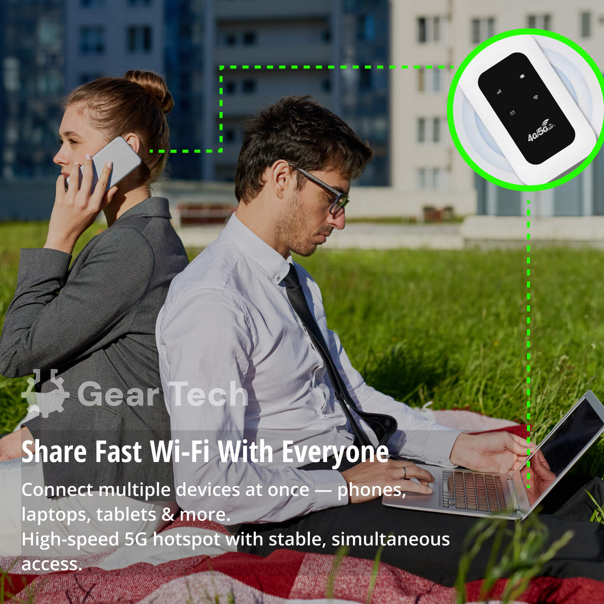 5G Portable Wi-Fi Hotspot Secure Mobile Internet for Travel, Camping & Home Use