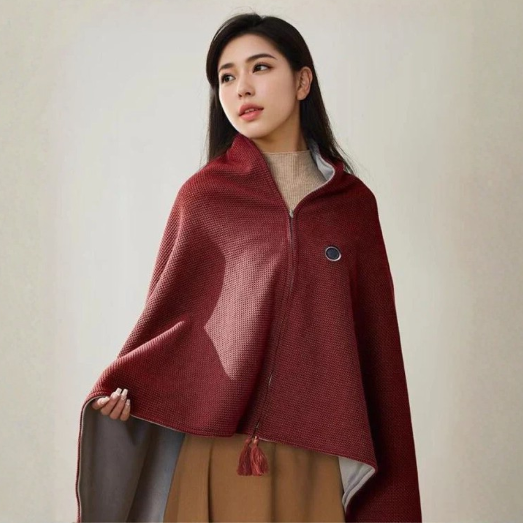 Portable Heating Shawl Stay Cozy at Home or Outdoors