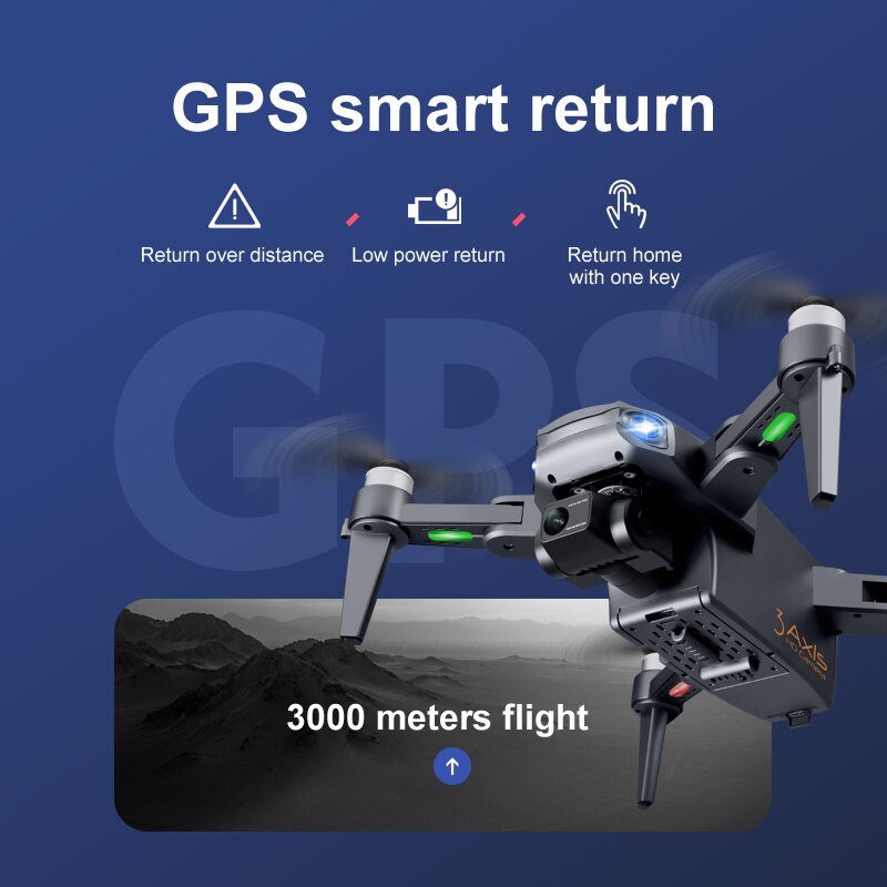 Aerial Camera Drone 8K Dual Lens, GPS Positioning, Stable Flight