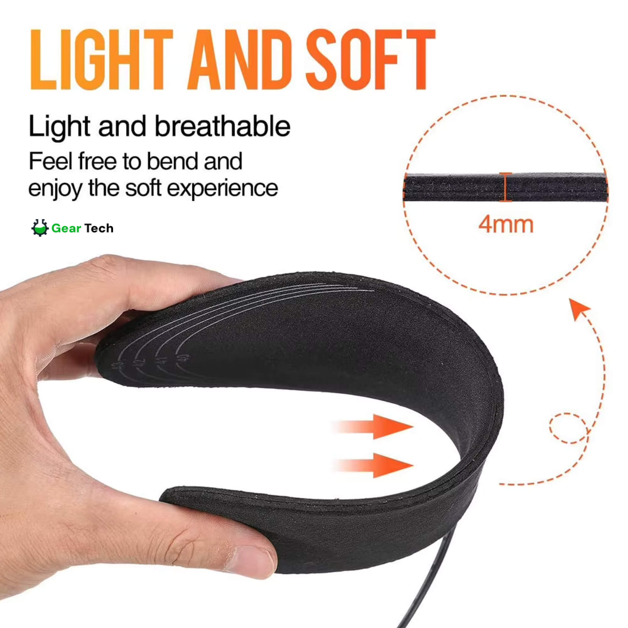 Rechargeable Heated Insoles Temperature Control for Cold Weather Use