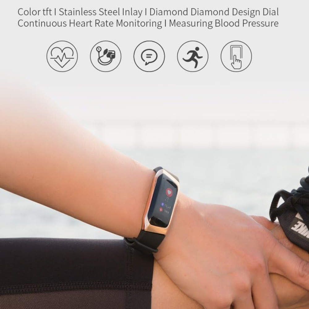 Smart Fitness Watch Blood Pressure, Heart Rate and Activity Tracking