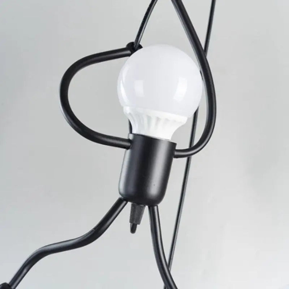 Retro Character Playful Pendant Light with Adjustable Height