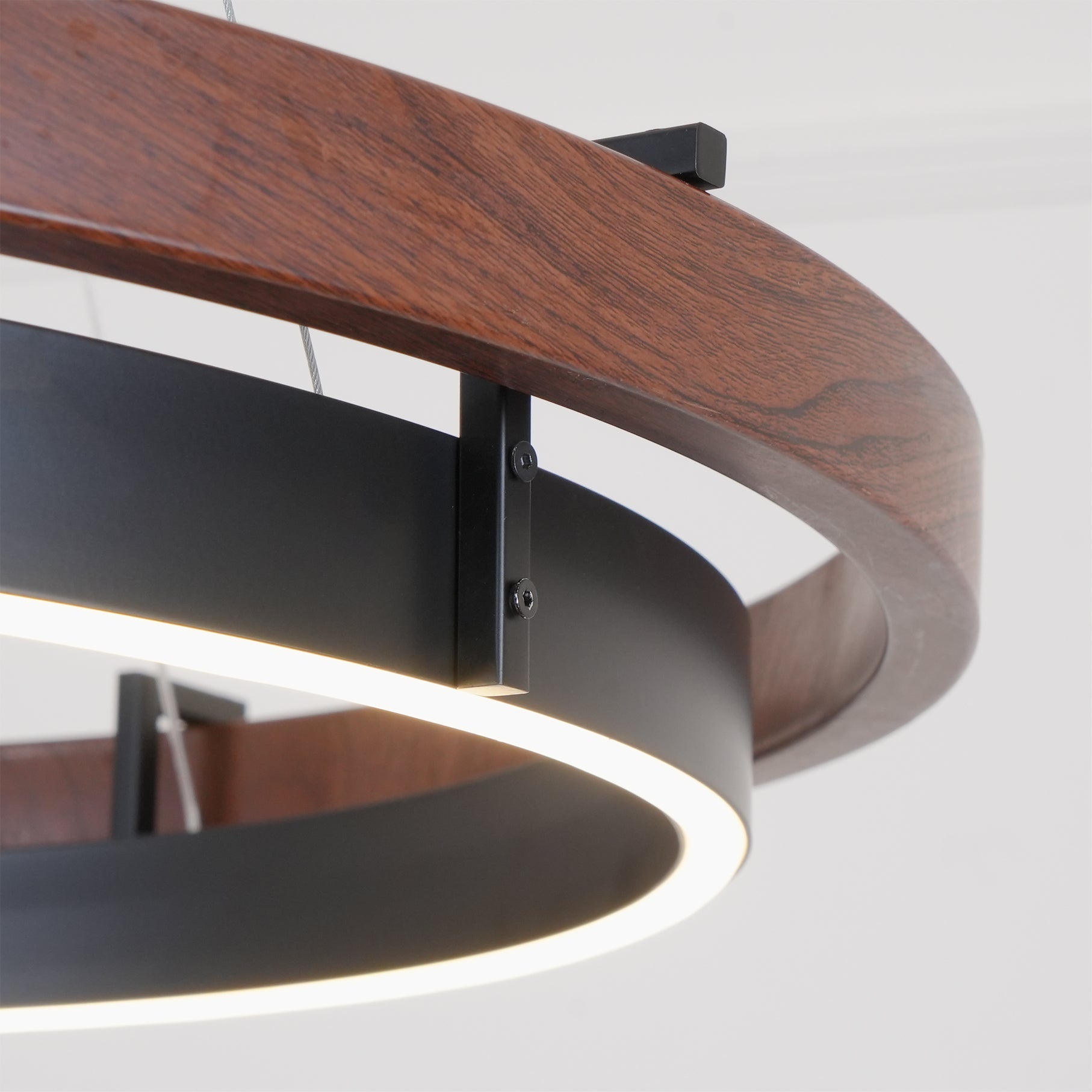 Modern Double Ring Design LED Chandelier for Living Room & Dining Area