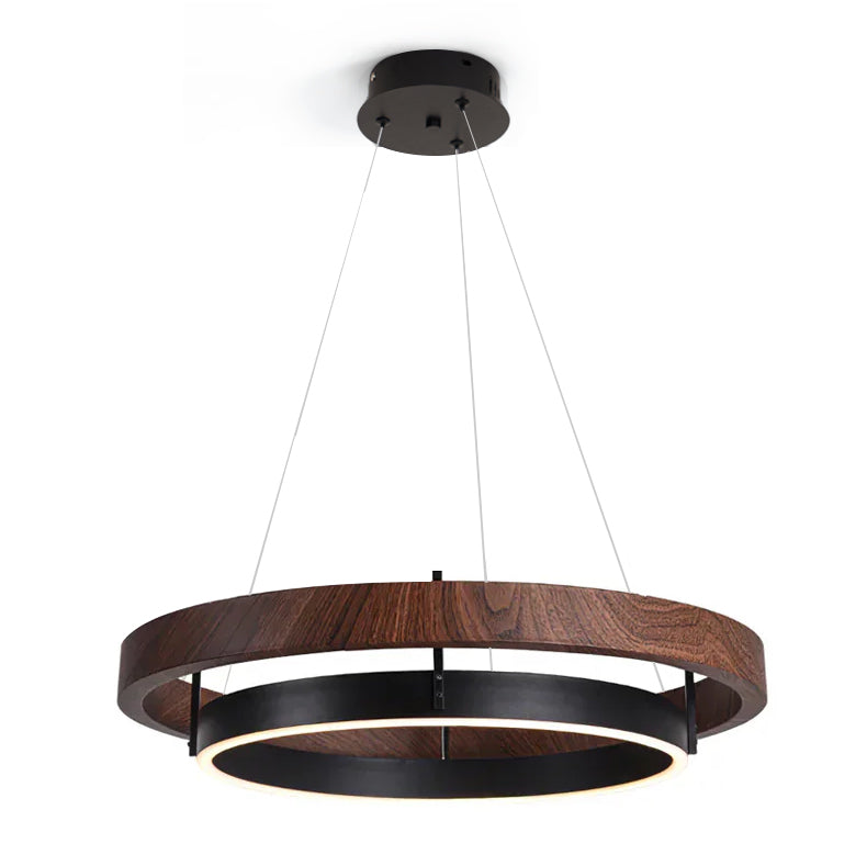 Modern Double Ring Design LED Chandelier for Living Room & Dining Area