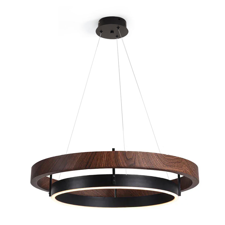 Modern Double Ring Design LED Chandelier for Living Room & Dining Area