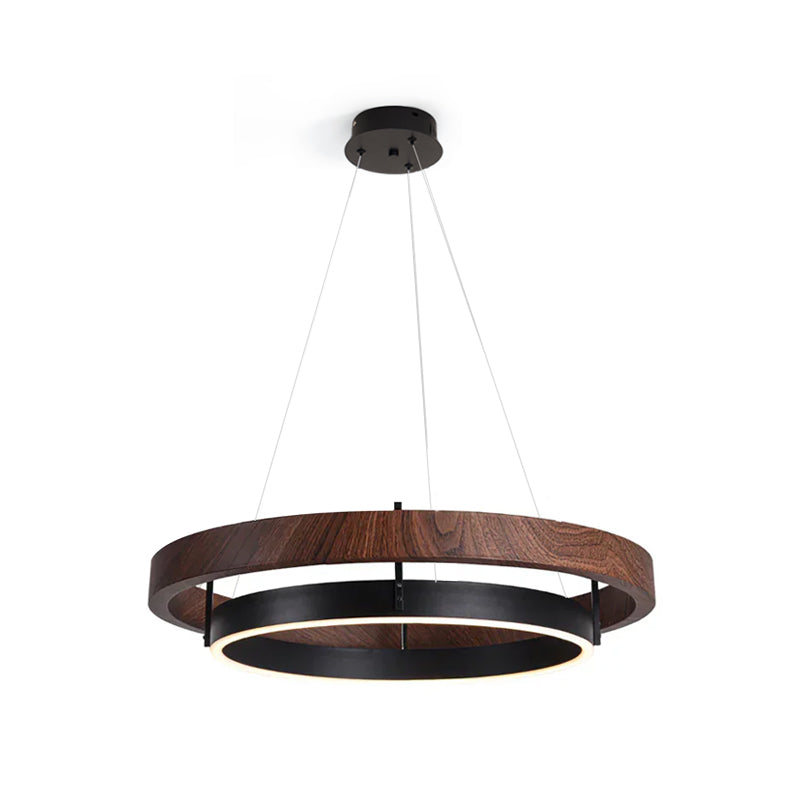 Modern Double Ring Design LED Chandelier for Living Room & Dining Area