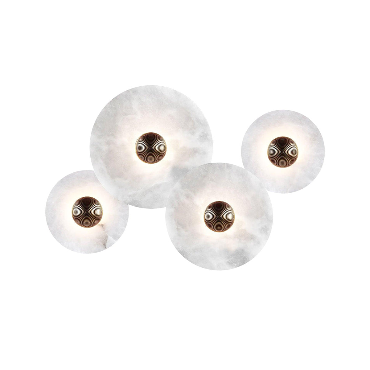Alabaster LED Wall Light – Modern Round Flush Mount Fixture
