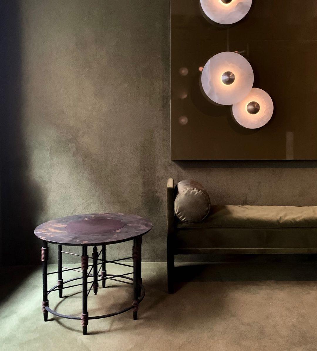 Alabaster LED Wall Light – Modern Round Flush Mount Fixture