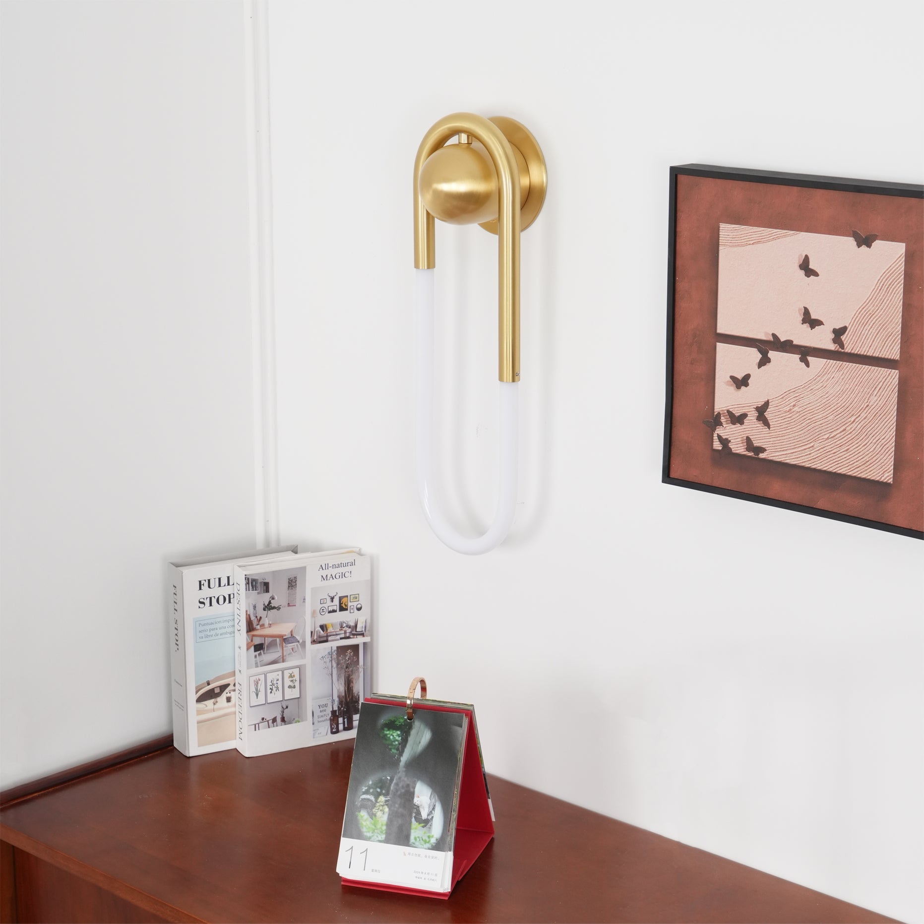 Modern LED Wall Light – Black Loop Design Indoor Fixture