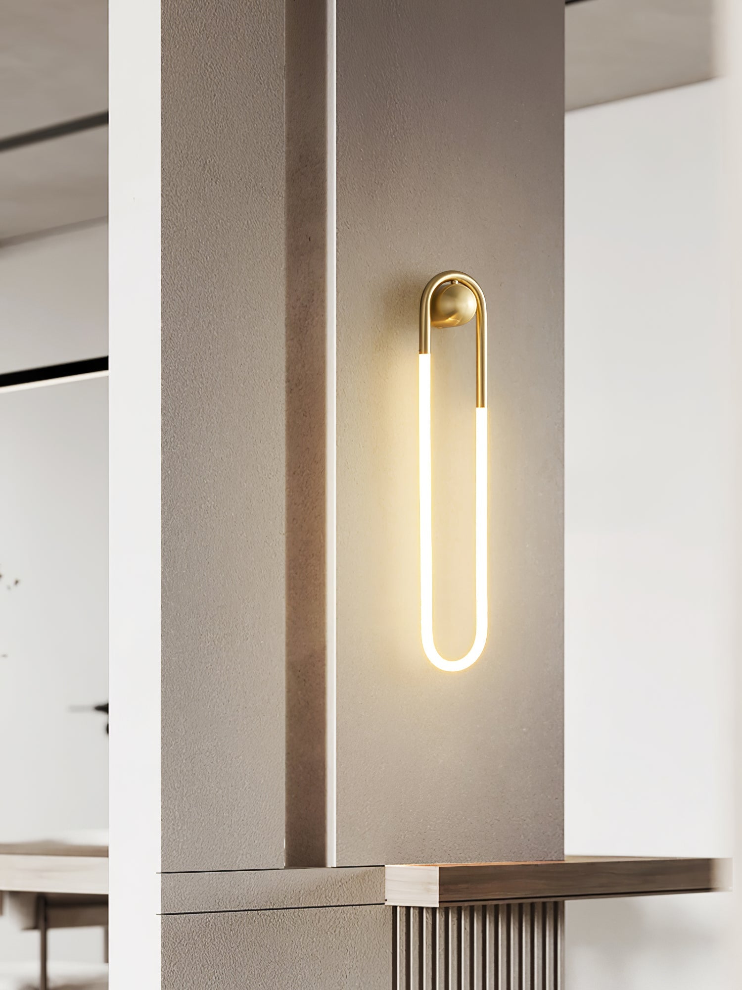 Modern LED Wall Light – Black Loop Design Indoor Fixture