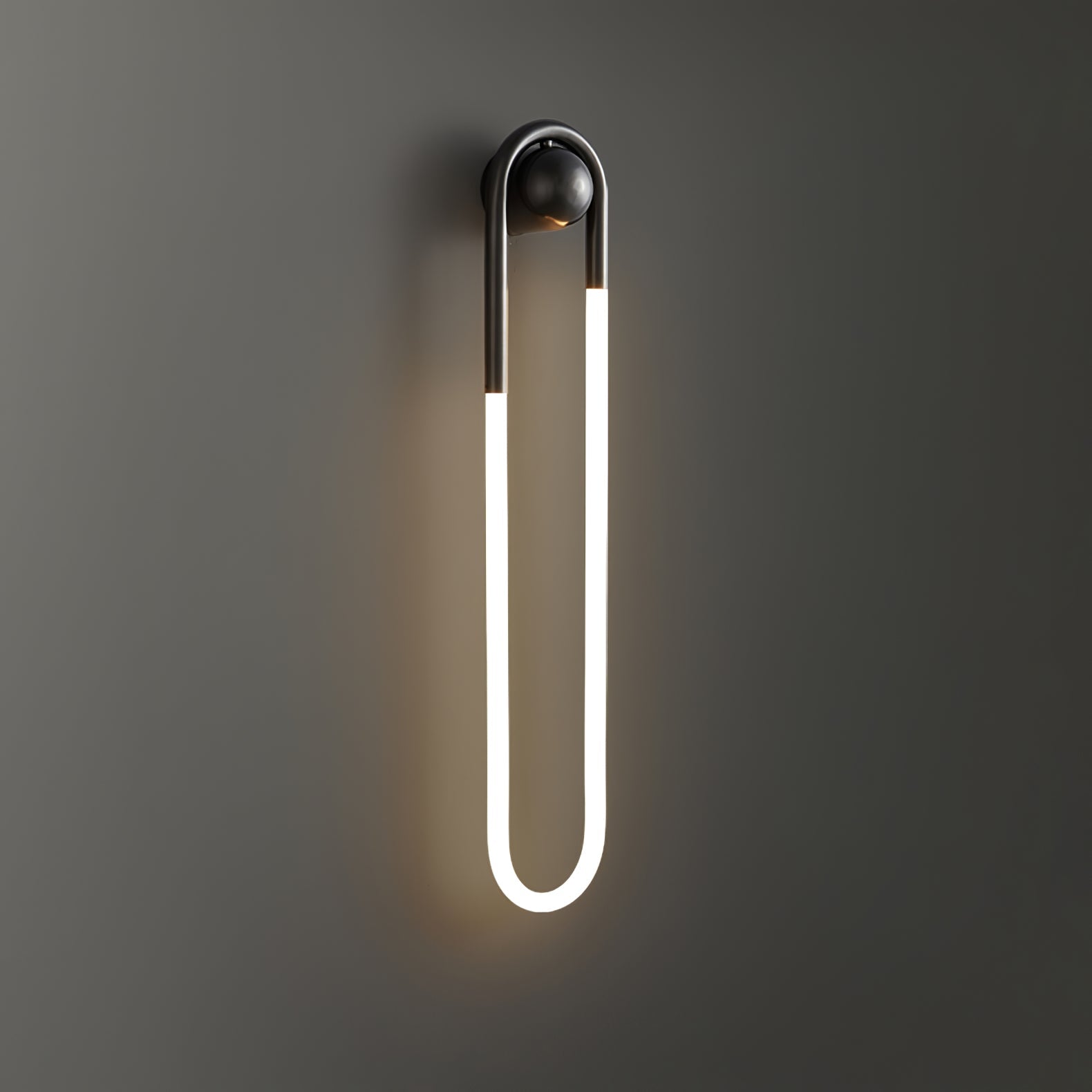 Modern LED Wall Light – Black Loop Design Indoor Fixture