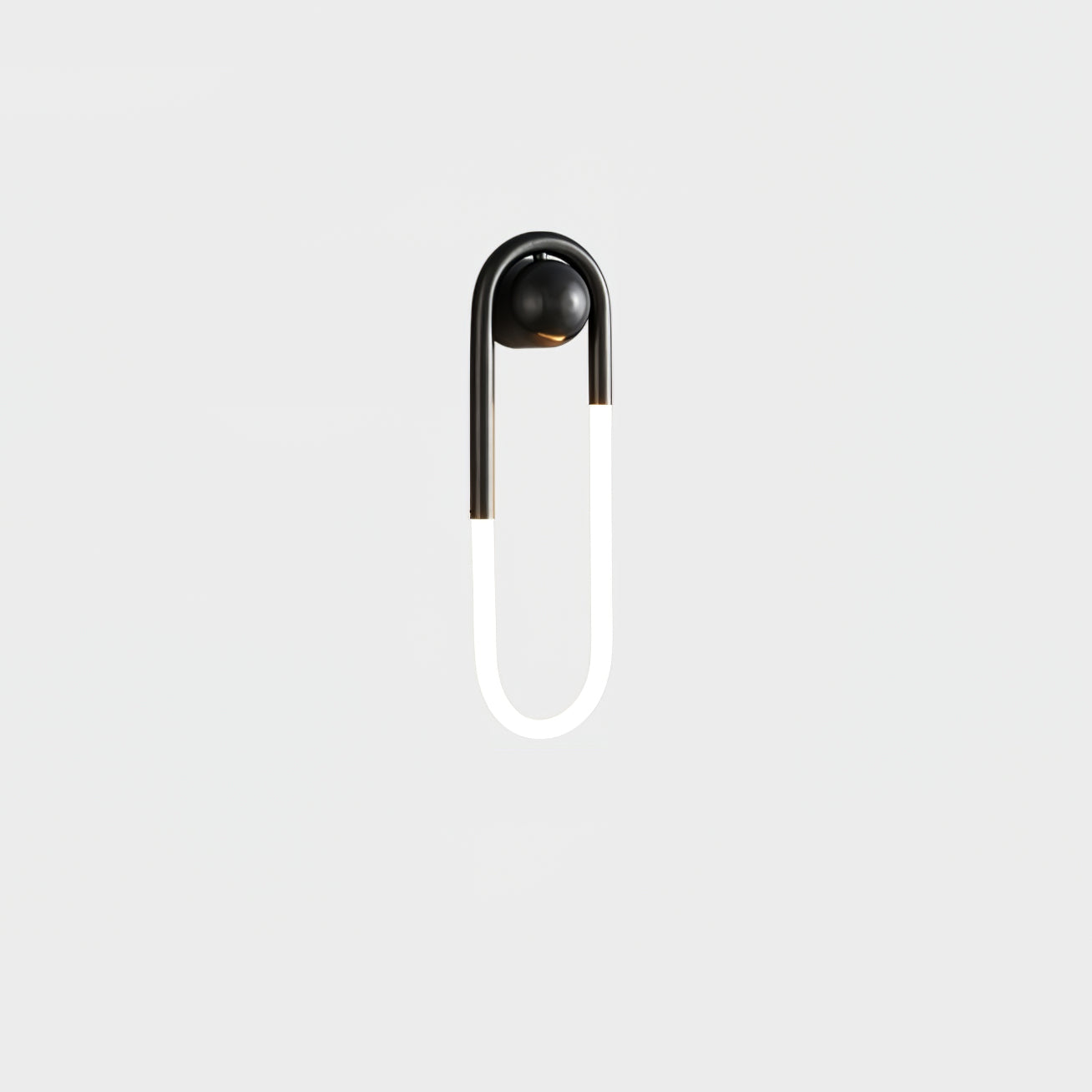 Modern LED Wall Light – Black Loop Design Indoor Fixture