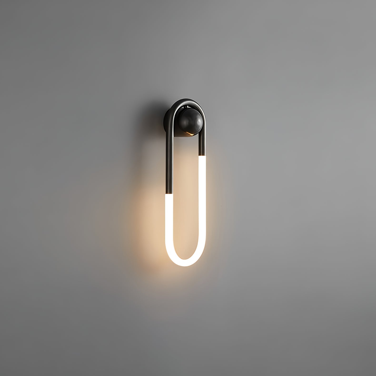 Modern LED Wall Light – Black Loop Design Indoor Fixture