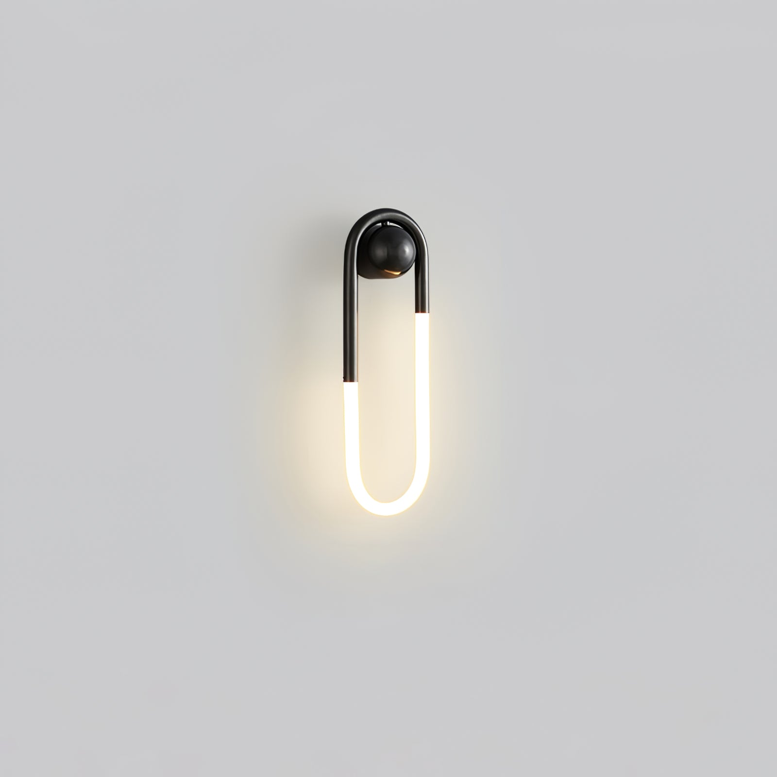 Modern LED Wall Light – Black Loop Design Indoor Fixture