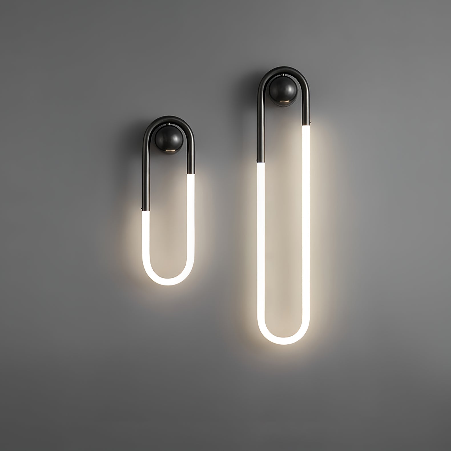 Modern LED Wall Light – Black Loop Design Indoor Fixture