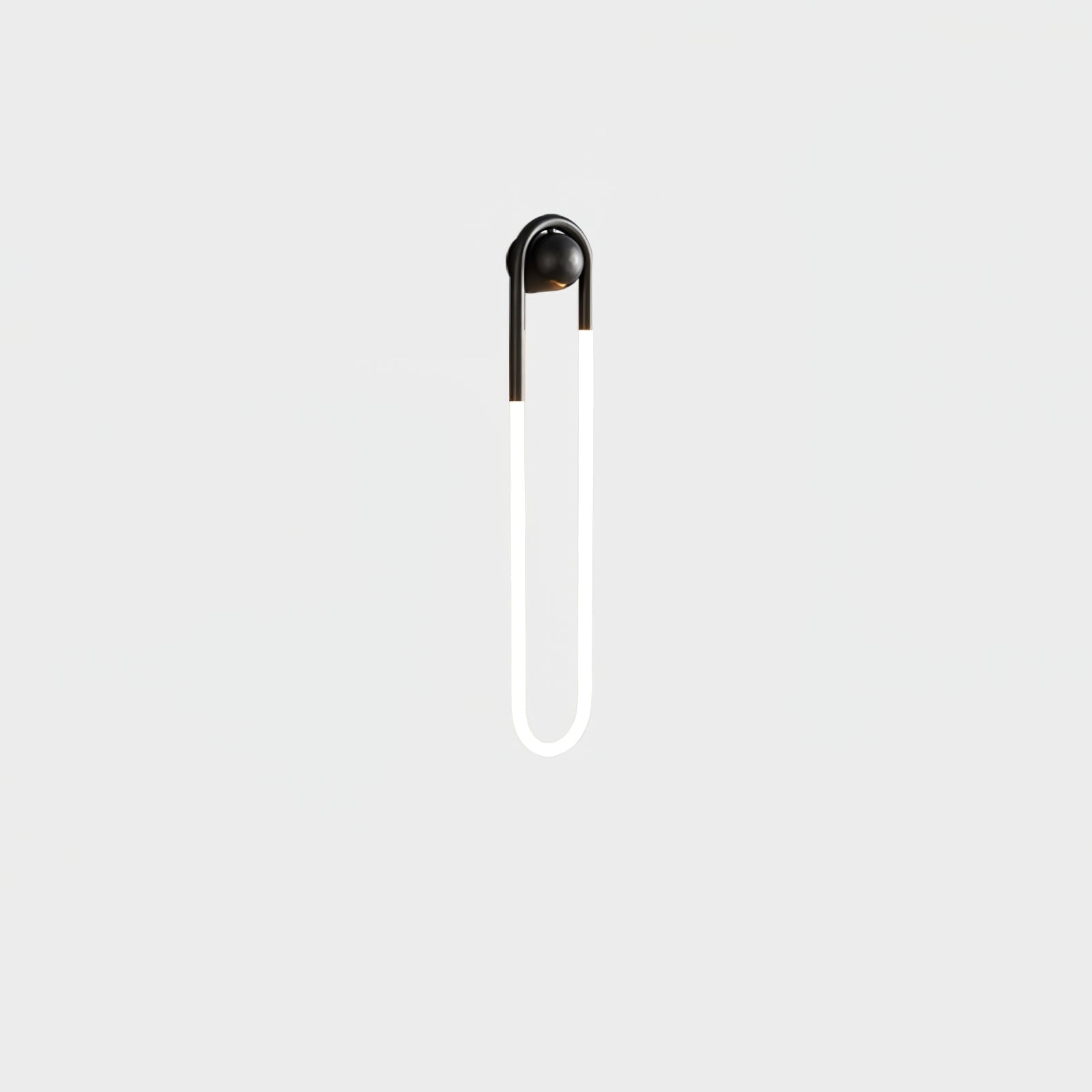 Modern LED Wall Light – Black Loop Design Indoor Fixture