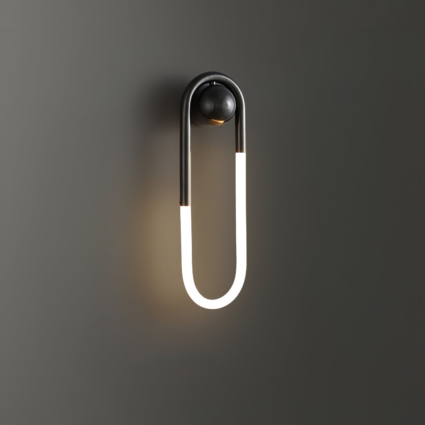 Modern LED Wall Light – Black Loop Design Indoor Fixture