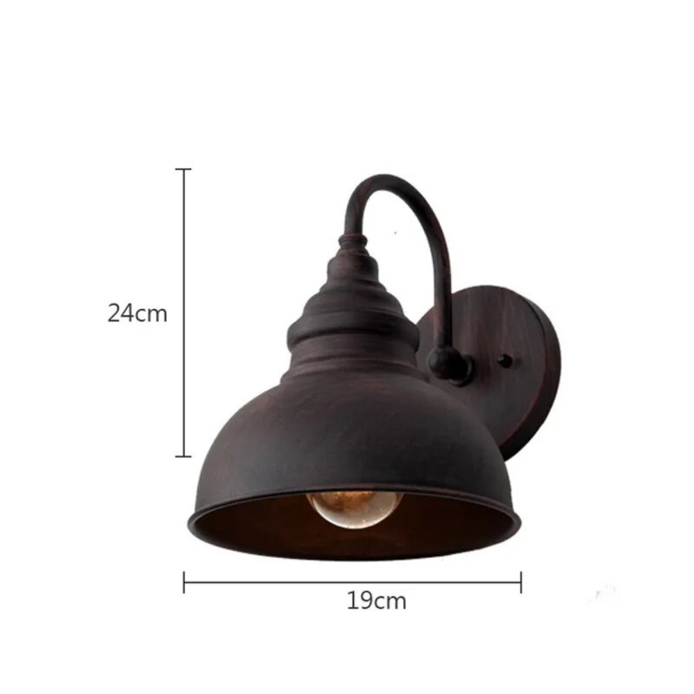 Classic Outdoor Wall Light Antique Black Weather-Resistant Light for Entrance & Terrace