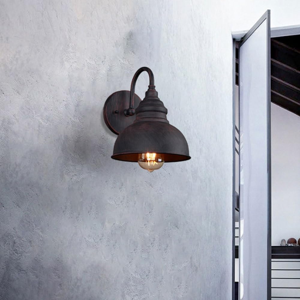 Classic Outdoor Wall Light Antique Black Weather-Resistant Light for Entrance & Terrace