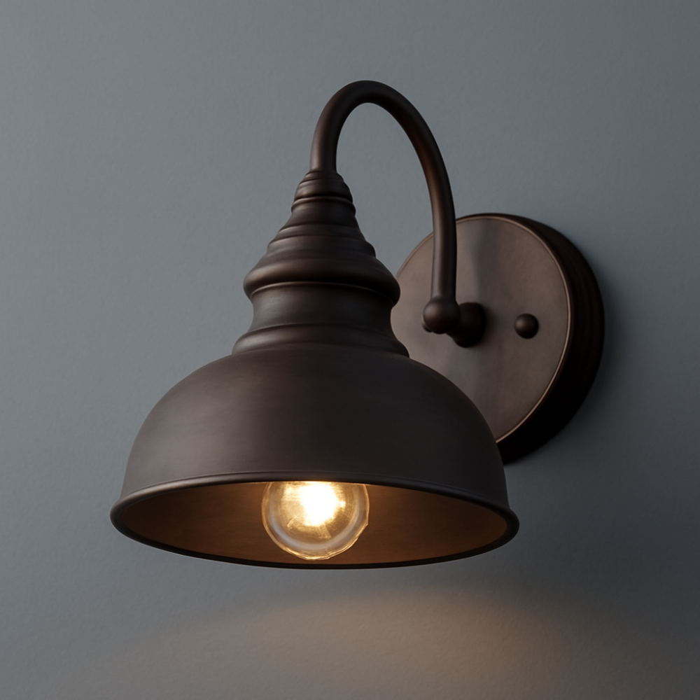 Classic Outdoor Wall Light Antique Black Weather-Resistant Light for Entrance & Terrace