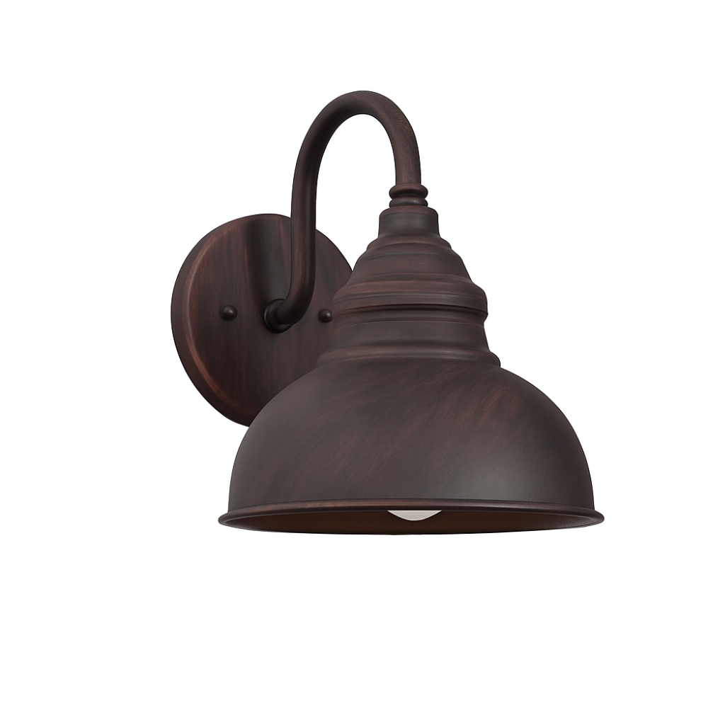 Classic Outdoor Wall Light Antique Black Weather-Resistant Light for Entrance & Terrace