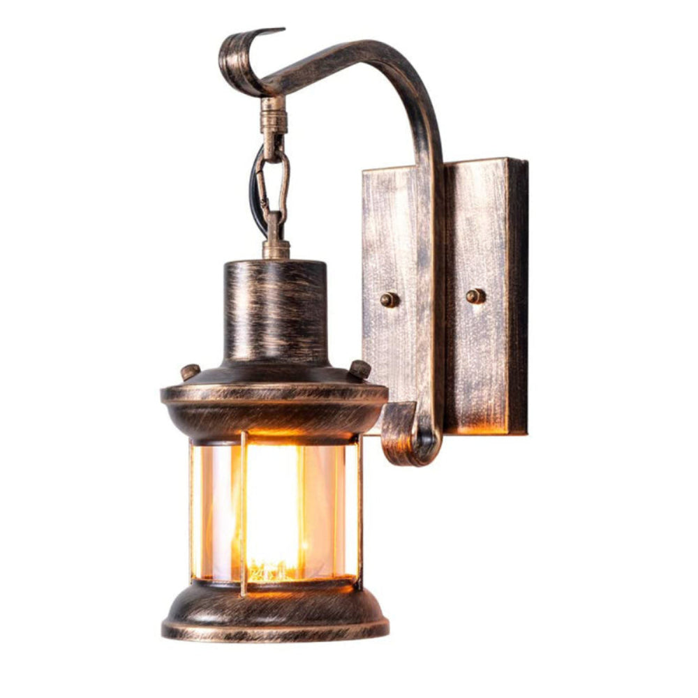 Industrial Farmhouse Vintage Mid-Century Retro Glass Wall Light