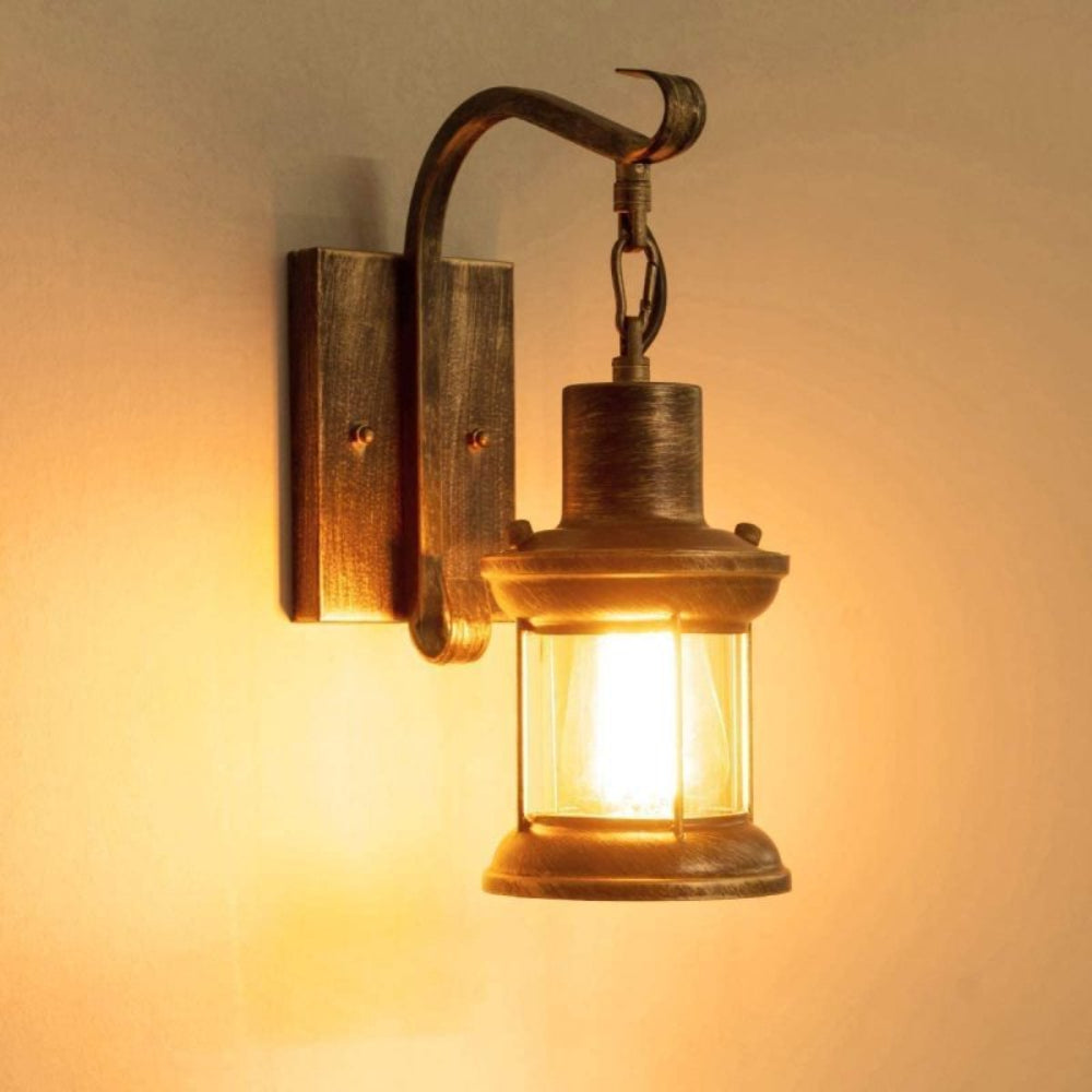 Industrial Farmhouse Vintage Mid-Century Retro Glass Wall Light