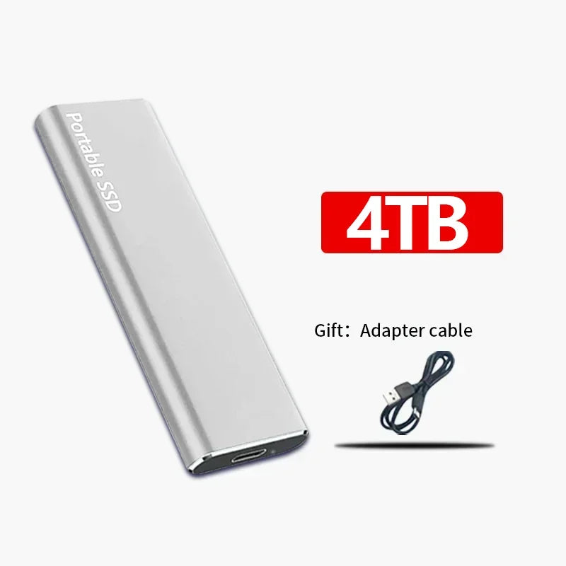 Fast External SSD Hard Drive Modern Compact Portable Storage