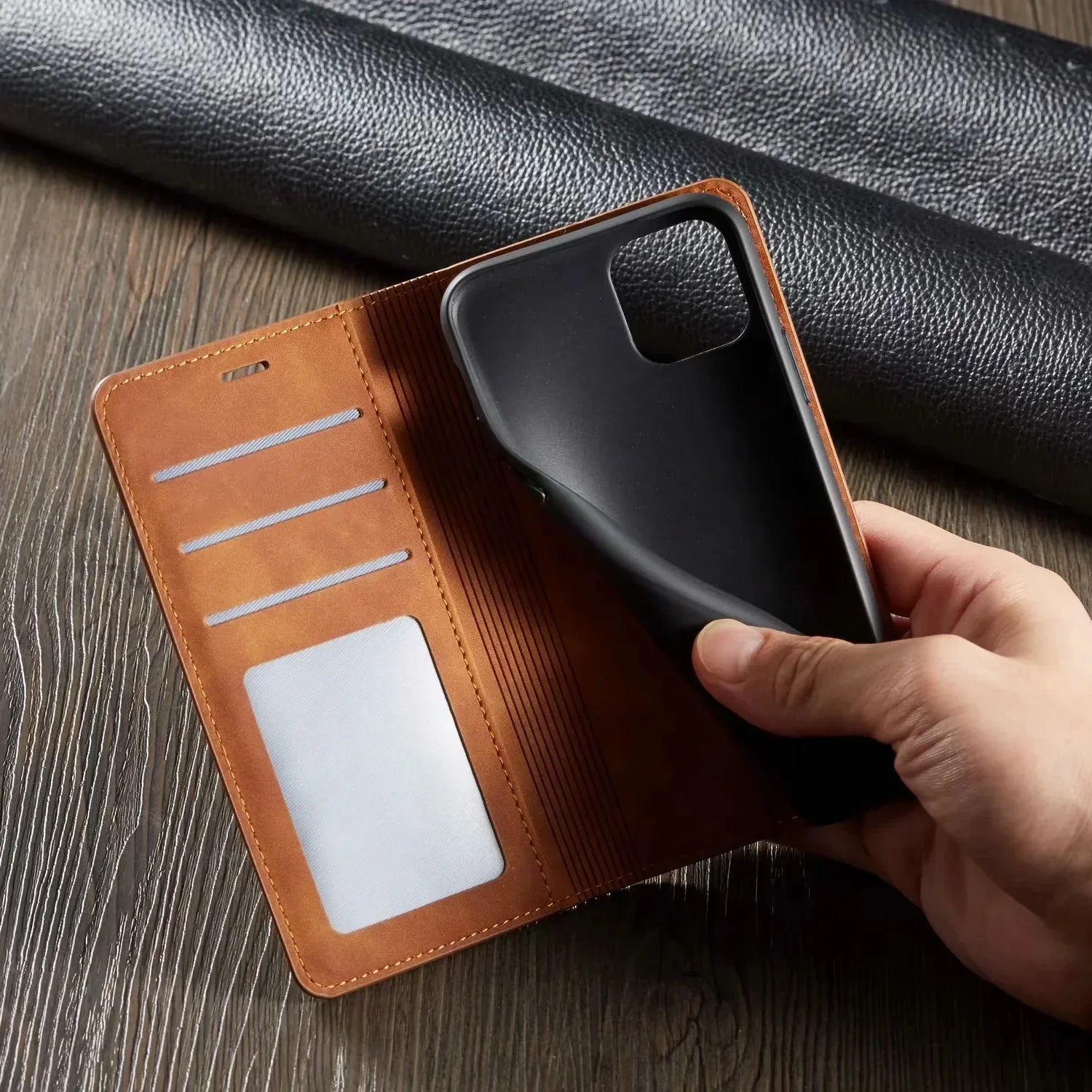 Sandsberg iPhone hoesje, magnetisch telefoonhoesje voor stijlvolle bescherming