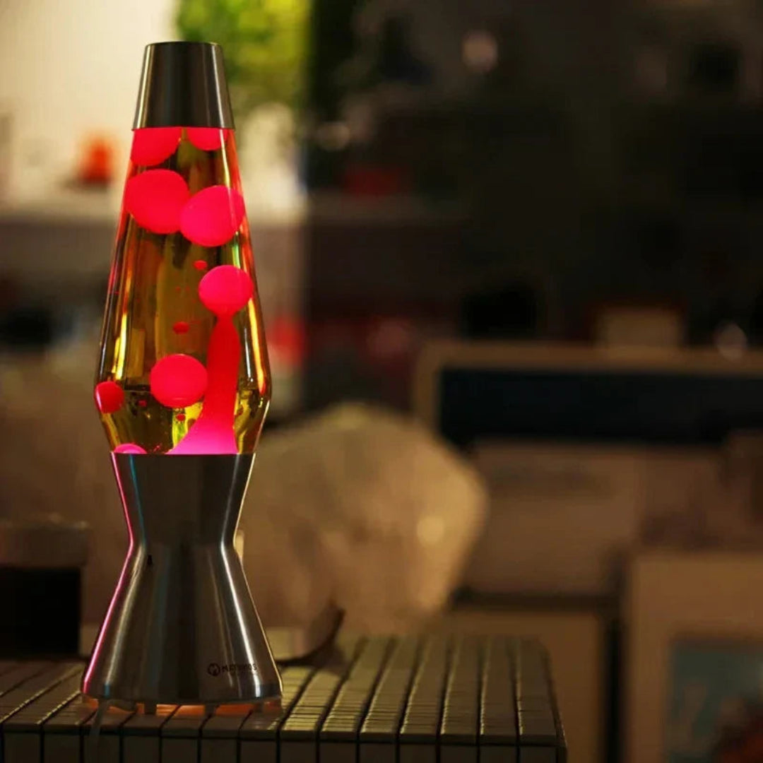 Retro Glow Lava Lamp Multicolor Cone Bottle Decorative Light