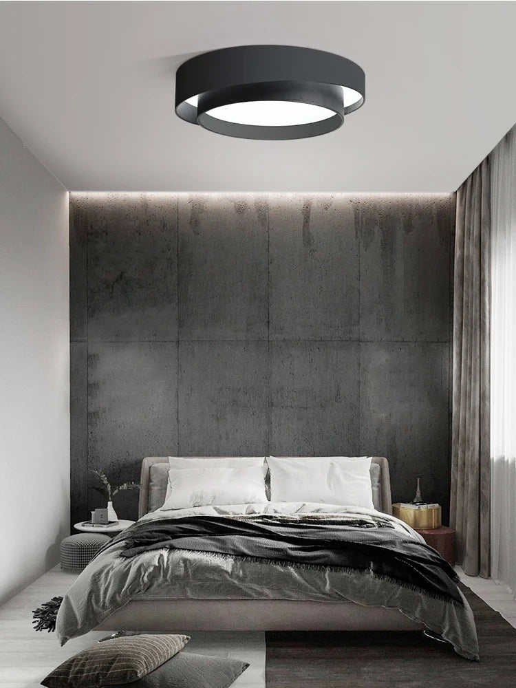 Nordic aura ceiling lamp with floating edge light