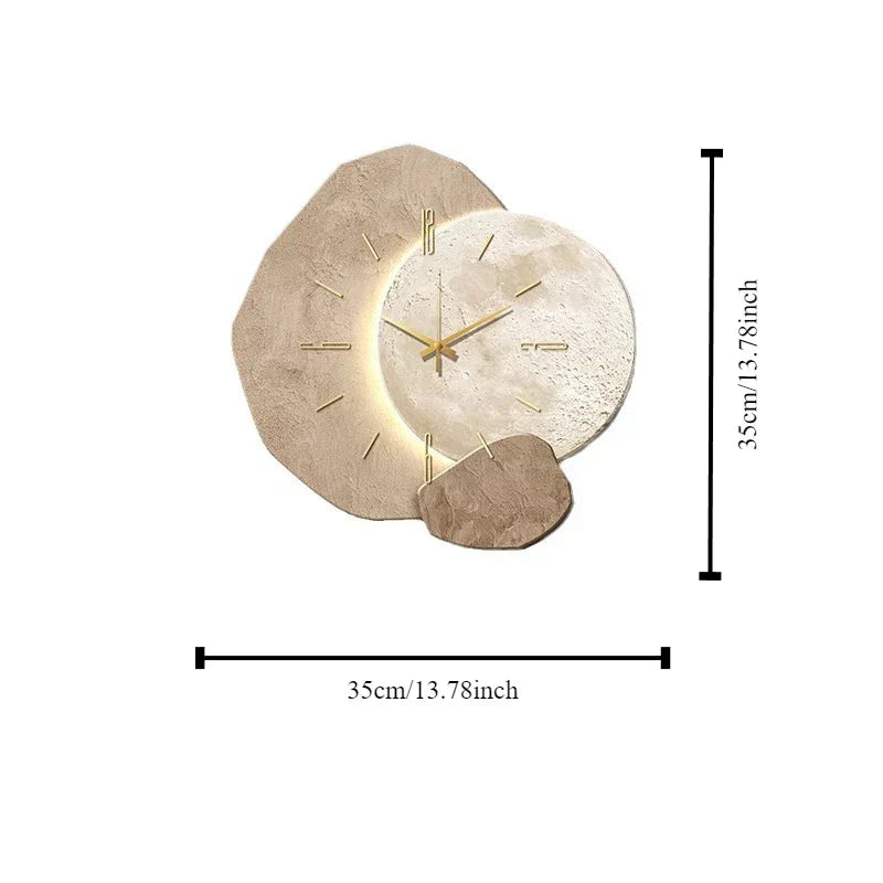 Nordklok Moderne Skandinavische Holzwanduhr