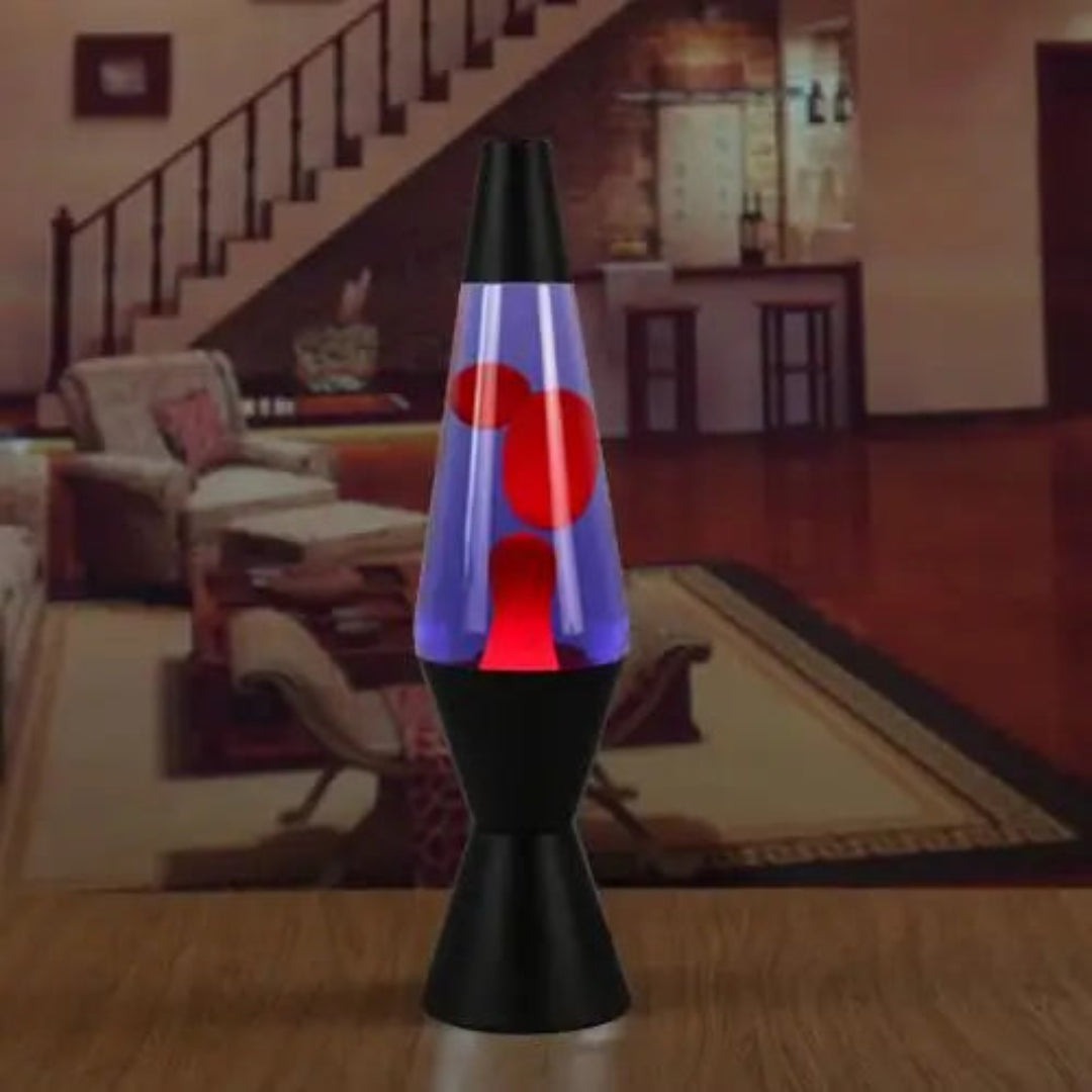 Retro Glow Lava Lamp Multicolor Cone Bottle Decorative Light