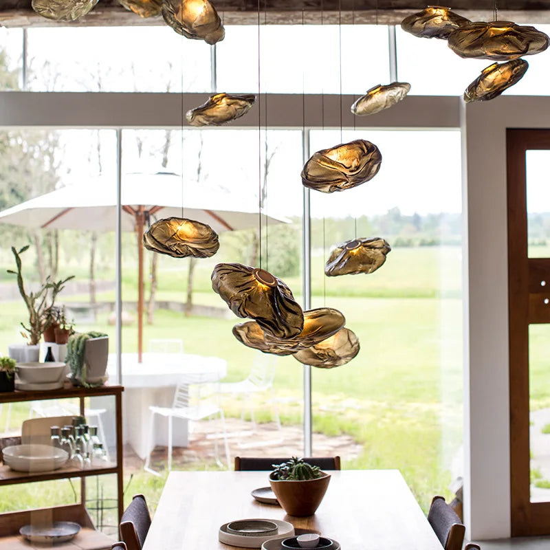 Nostalgia glow glass cloud pendant lamp