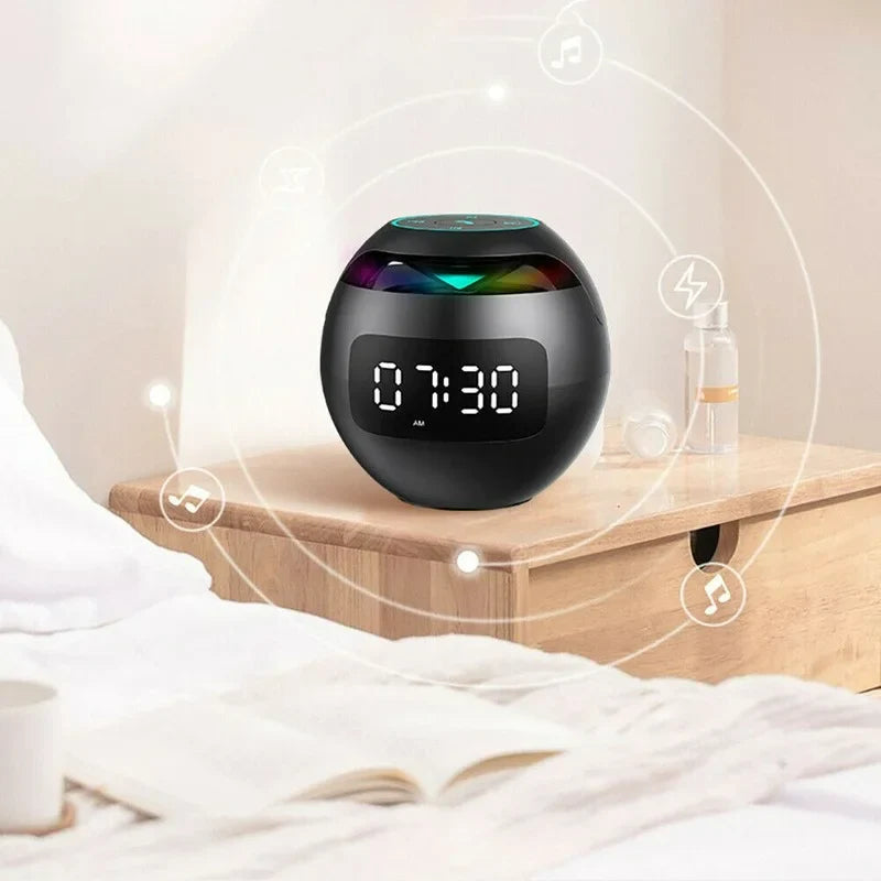 Multifunctional Bluetooth Alarm Clock Wireless Speaker & LED Mood Light