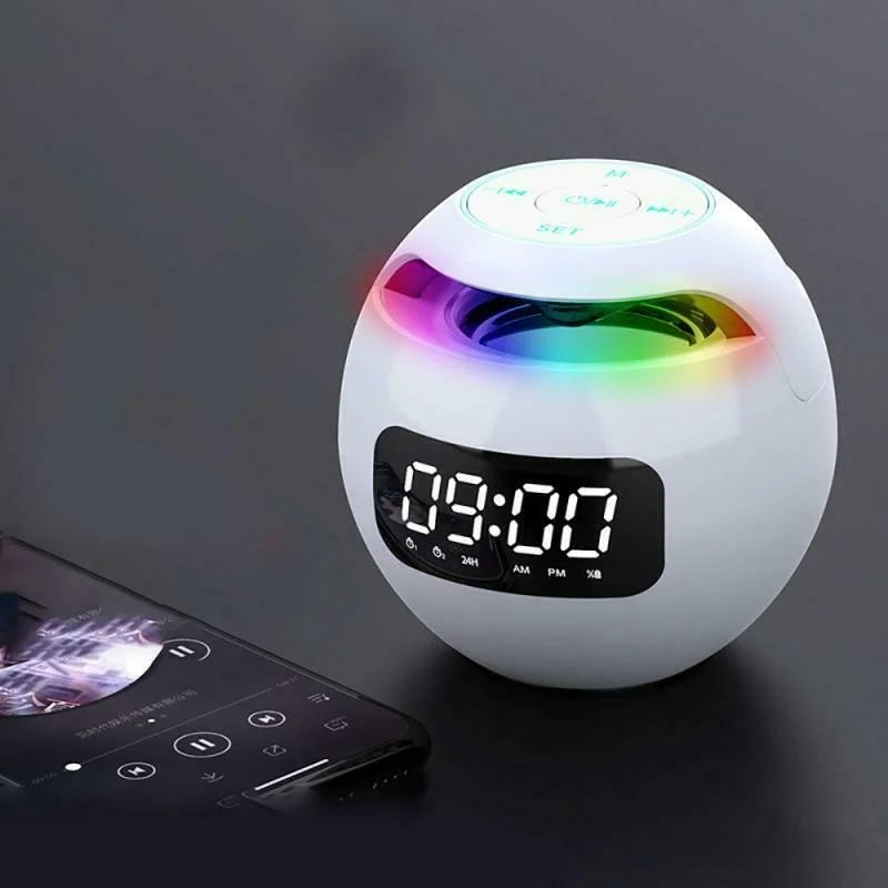 Multifunctional Bluetooth Alarm Clock Wireless Speaker & LED Mood Light