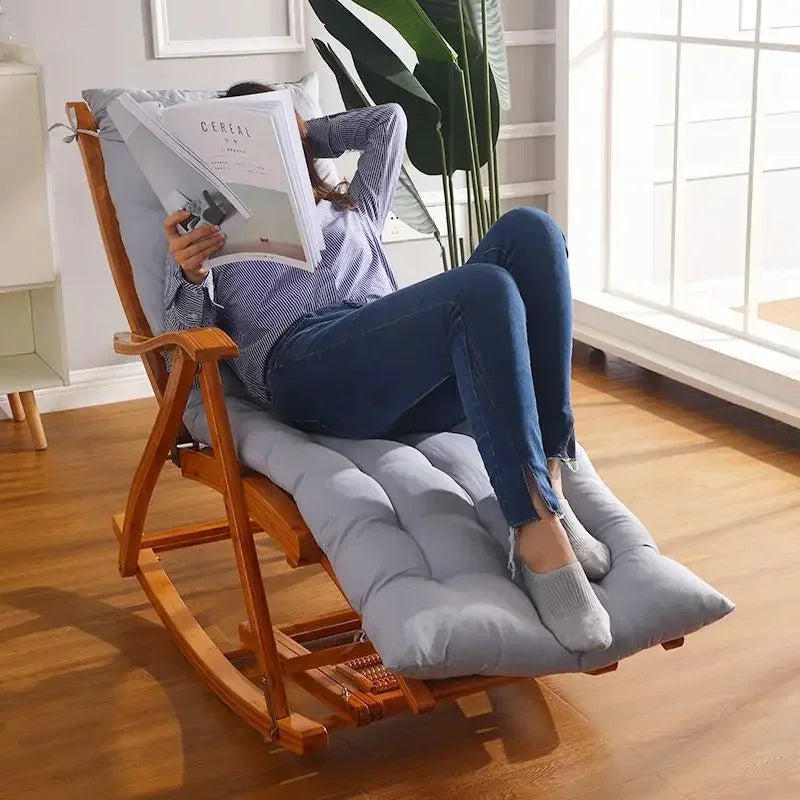 Flex padded rocking chair cushion