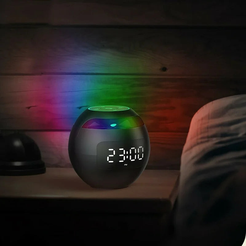 Multifunctional Bluetooth Alarm Clock Wireless Speaker & LED Mood Light